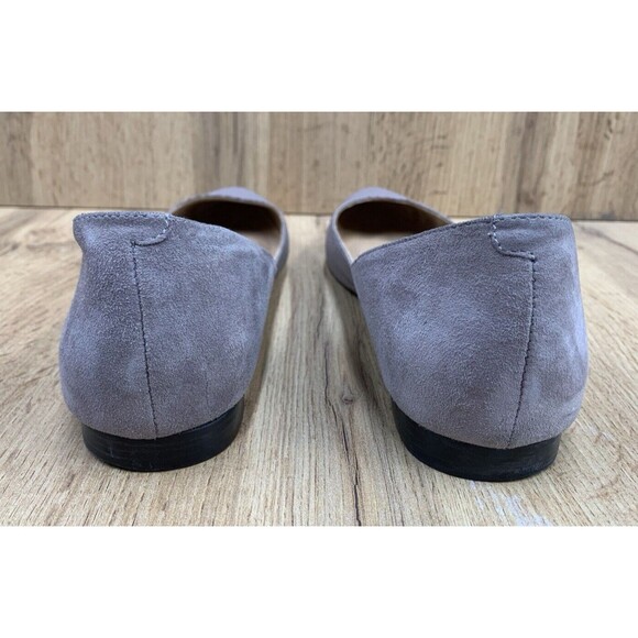 Corso Como Flats Shoes Women's 10 Suede Slate Gray Snakeskin Patent Comfort BR01 - Picture 7 of 16